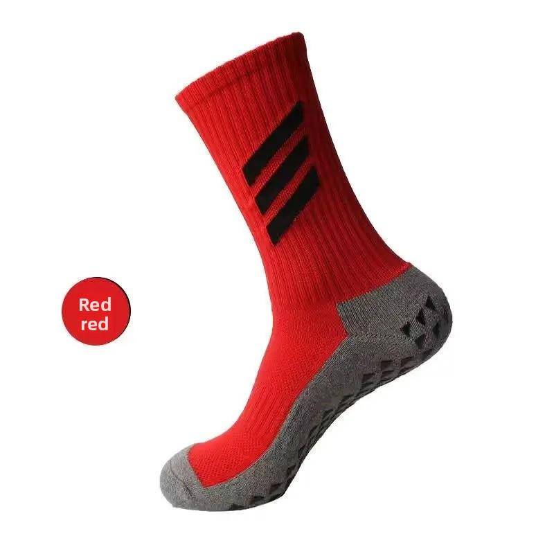 Verdickte Frottee-Fußballsocken Herren Mid-Calf Basketball Gestreift Rutschfest Abriebfest Drei Streifen Sportsocken Men's Cotton rot Verdickte Frottee-Fußballsocken Herren Mid-Calf Basketball Gestreift Rutschfest Abriebfest Drei Streifen Sportsocken Men's Cotton rot von Joom DACH