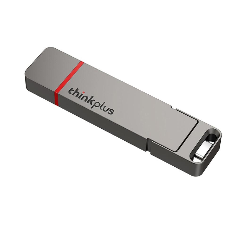 Thinkplus TU200 Pro USB3.2/Typ-C Tragbares Solid-State-U-Disk-USB-Flash-Laufwerk aus Metall mit zwei Anschlüssen 1TB grau von Joom DACH