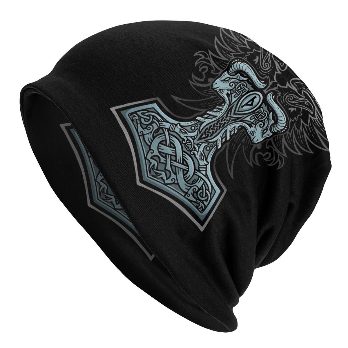 Thors Rage Viking Hammer Unisex Damen Mützen Outdoor Ski Cap Doppelschicht Stoff Motorhaube Hut One Size von Joom DACH