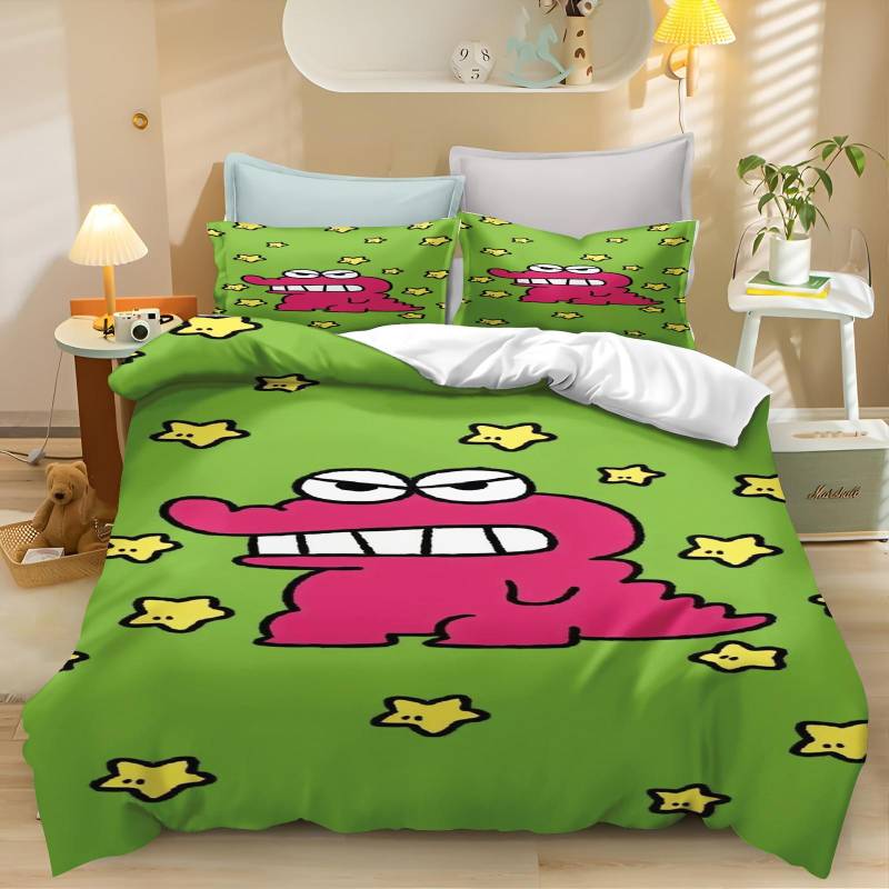 Tier Anime Bettbezug Bettwäsche Kissenbezug Bedruckt Allgemein Kinder Und Erwachsene Set Queen Size Reaktivdruck Steppdecke 135x200cm von Joom DACH