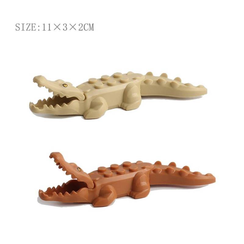 Tier Hai Rind Krokodil Dinosaurier Tiger Bär Stadt Zoo Teile Playmobil MOC Figuren Kompatibel Baustein Ziegel Mini Spielzeug von Joom DACH