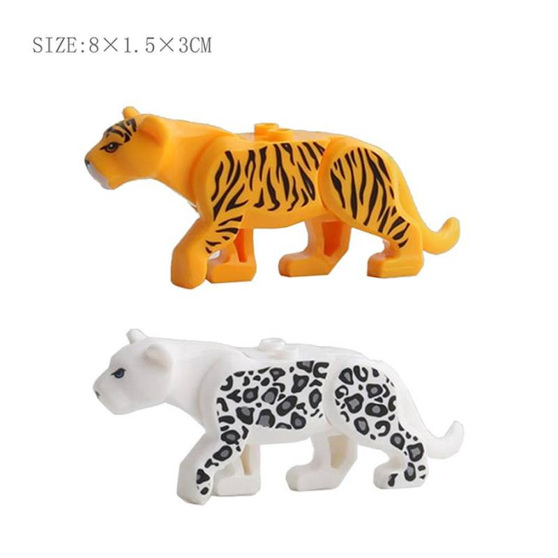 Tier Hai Rind Krokodil Dinosaurier Tiger Bär Stadt Zoo Teile Playmobil MOC Figuren Kompatibel Baustein Ziegel Mini Spielzeug von Joom DACH