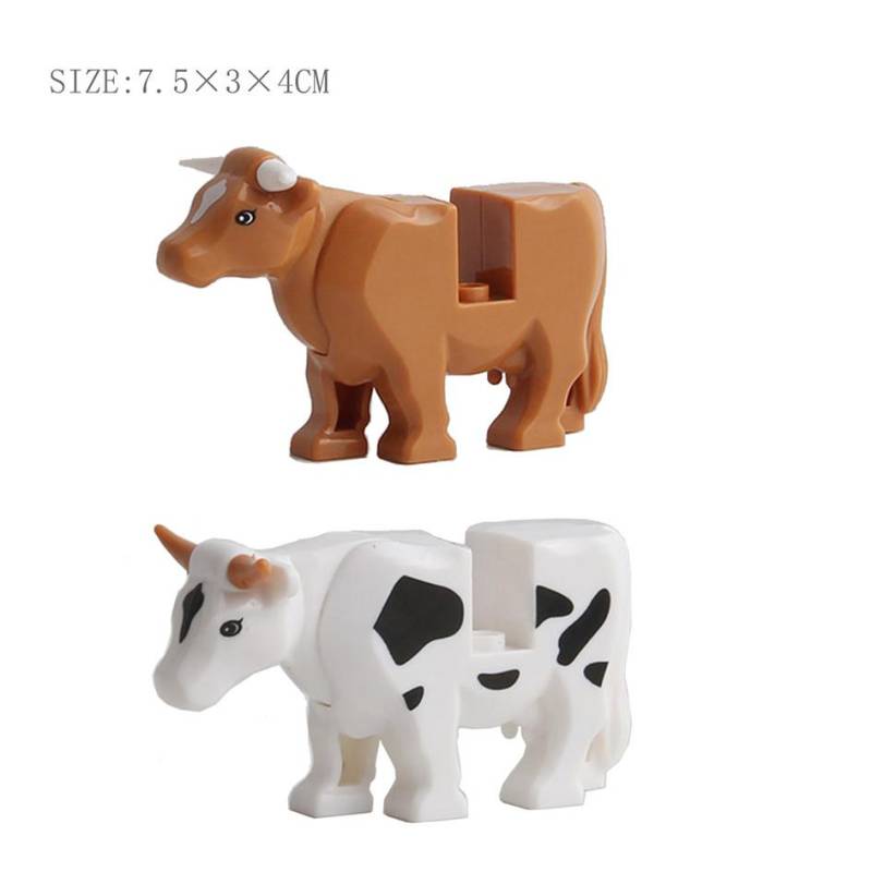 Tier Hai Rind Krokodil Dinosaurier Tiger Bär Stadt Zoo Teile Playmobil MOC Figuren Kompatibel Baustein Ziegel Mini Spielzeug von Joom DACH