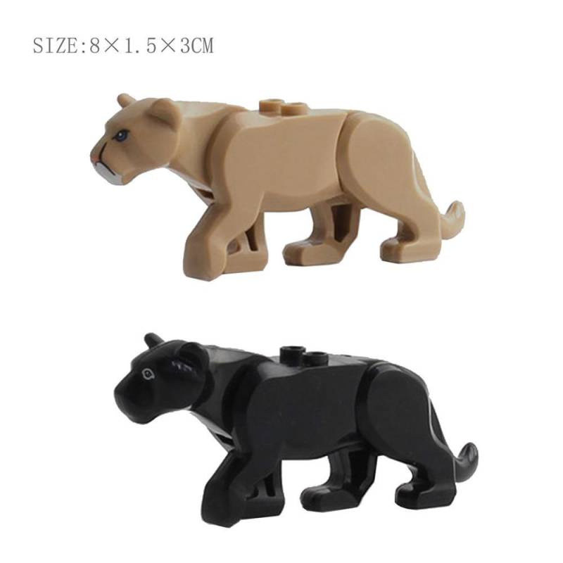 Tier Hai Rind Krokodil Dinosaurier Tiger Bär Stadt Zoo Teile Playmobil MOC Figuren Kompatibel Baustein Ziegel Mini Spielzeug von Joom DACH