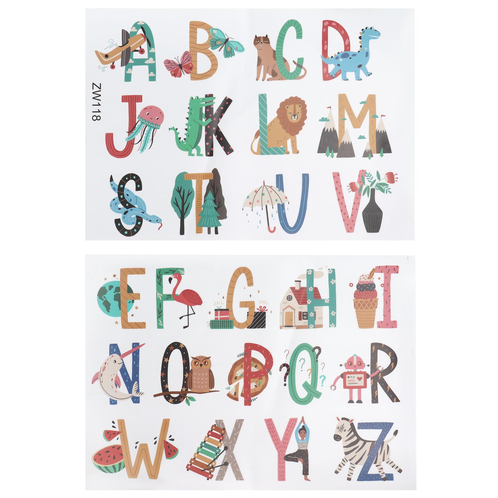 Tiere Pflanzen Englische Buchstaben Muster Wandaufkleber Wandtattoos für Kinderzimmer Dekoration Tiere Pflanzen Englische Buchstaben Muster Wandaufkleber Wandtattoos für Kinderzimmer Dekoration von Joom DACH