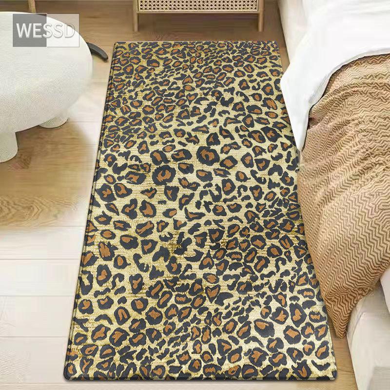 Tierhaut-Muster-Druck-Teppich für Schlafzimmer, abstrakte Leoparden-Schlange, Bodenmatte, Nachttisch-Teppich, Läufer, Küchenmatte, Badezimmermatte, Fußmatte 60x180cm von Joom DACH
