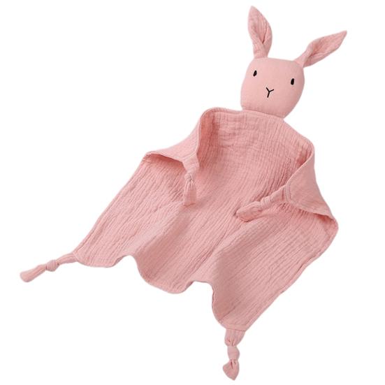 Tierische Schmusetücher für Babys Beruhigungstuch Musselin Sicherheitsdecke Panda Hase Selbstberuhigendes Anti-Fall-Tuch zum Schlafen für Neugeborene Rabbit von Joom DACH