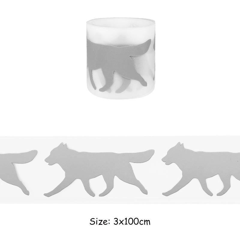 Tierische reflektierende Bänder Eisen Patch Haustier Puppen Kleidung Aufkleber T-Shirt Wärmepresse appliziert Parches Ropa DIY Heißprägefolie von Joom DACH