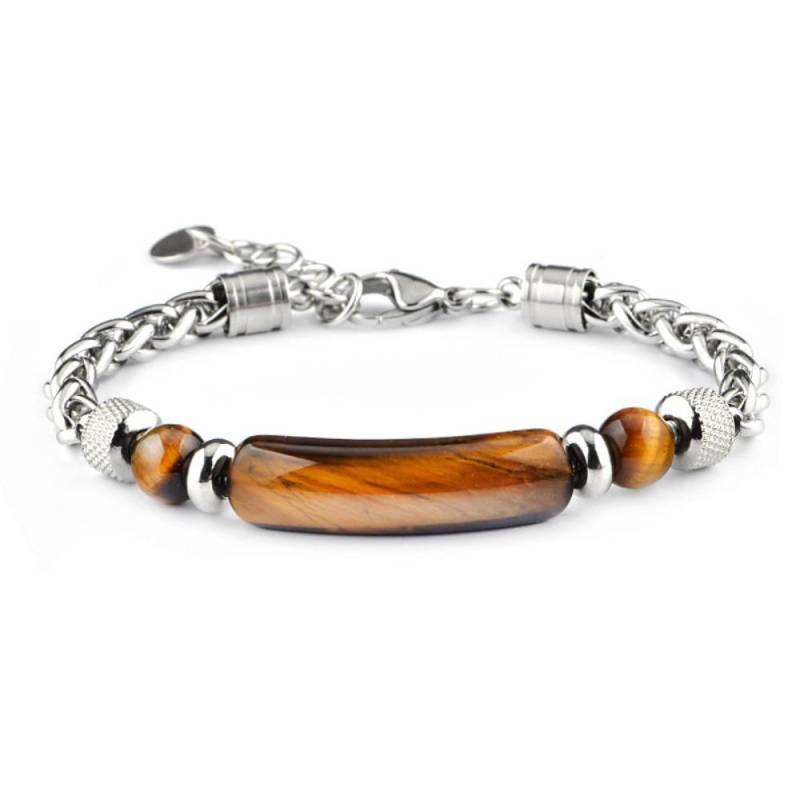 Tigerauge Stein Herren Verstellbare Handkette Stilvolles Herrenarmband Schmuck Schmuck style 1 von Joom DACH