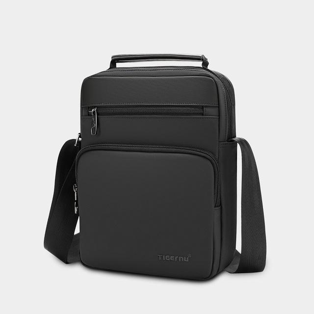 Tigernu Hohe Qualität Wasserdichte Männer Schulter Tasche Für 9,7  iPad Mini Handtasche Männer Business Reise Umhängetaschen Männlichen schwarz von Joom DACH