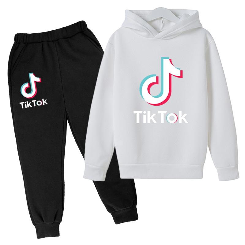 Tiktok Jungen und Mädchen Hoodie + Leggings Pullover Anzug 140CM von Joom DACH