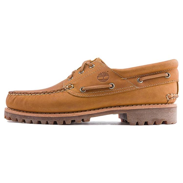 Timberland Obermaterial Rindsleder Vielseitig Bequem Stützend Rutschfest Balance Low-Top Freizeitschuhe Herren Sneaker Weizen A5YWH 43.5 von Joom DACH