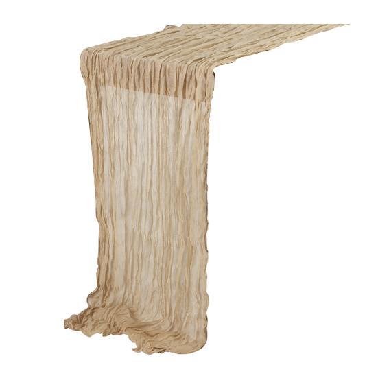 Tischläufer, rustikale Tischdecke, weich, waschbar, lichtecht, Dekoration für Hochzeitsfeiern beige von Joom DACH