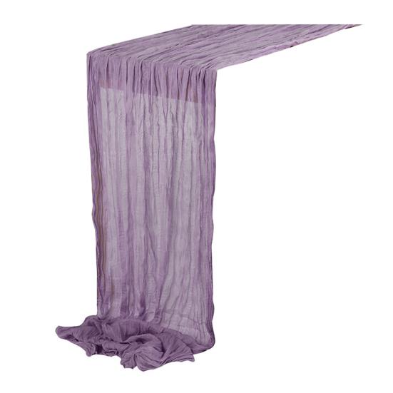 Tischläufer, rustikale Tischdecke, weich, waschbar, lichtecht, Dekoration für Hochzeitsfeiern violett von Joom DACH