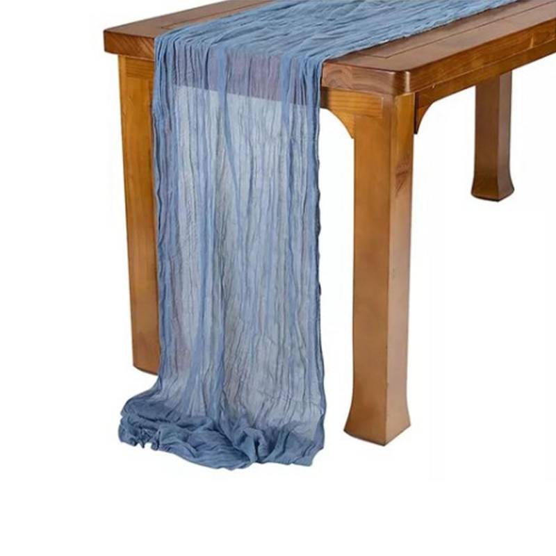 Tischläufer im Bohème-Stil Blau Polyester Tischdecke Gaze für Hochzeit Candlelight-Dinner von Joom DACH
