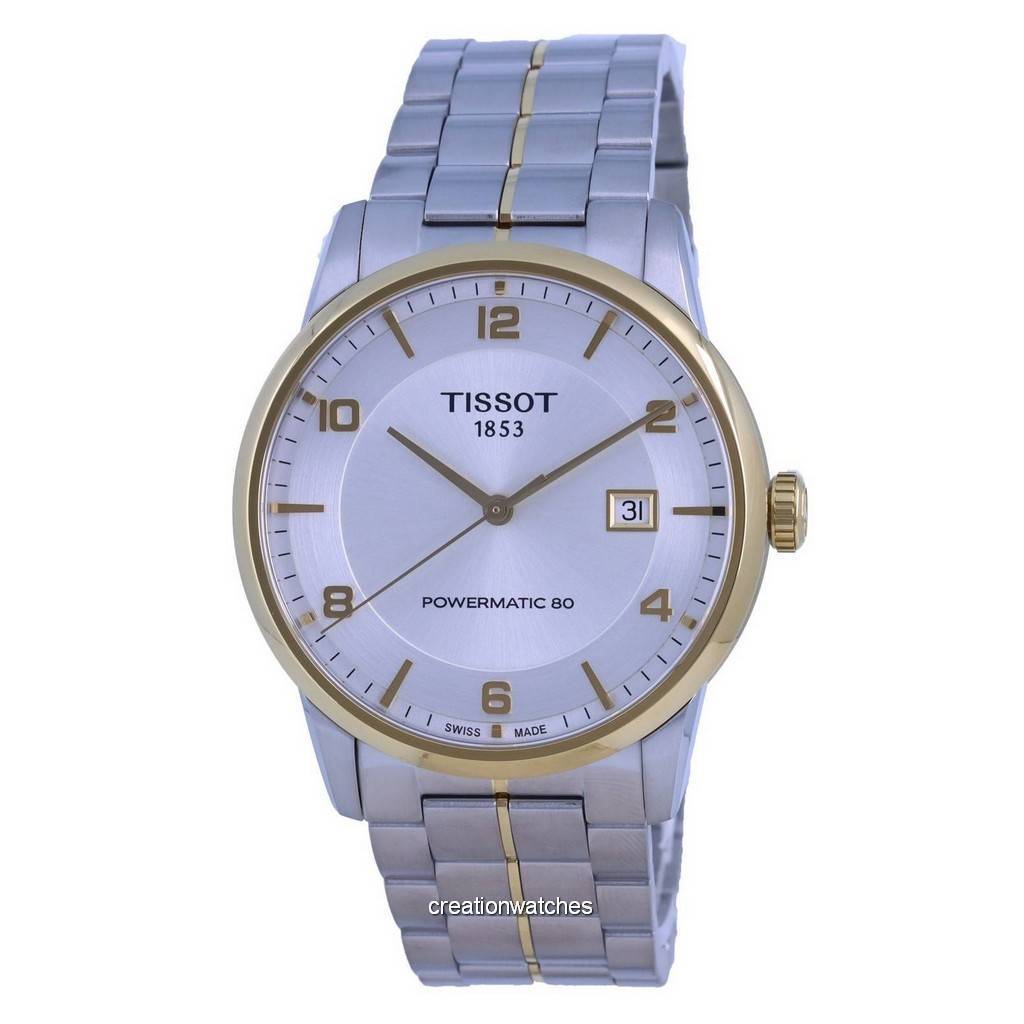 Tissot T-Classic Luxury Powermatic 80 Silbernes Zifferblatt T086.407.22.037.00 T0864072203700 Herrenuhr silber von Joom DACH