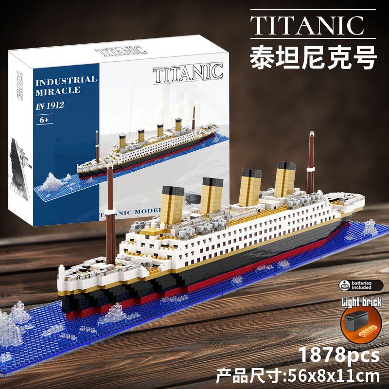 Titanic Kreativer Luxus Eisberg Kreuzfahrtschiff Boot Wrack Set Stadt DIY Modell Bausteine Ziegel Spielzeug für Kinder Erwachsene Geschenk von Joom DACH