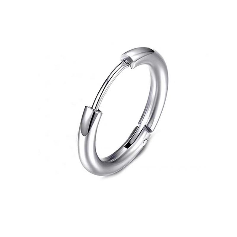 Titanstahl Nicht-Piercing Ohrclip: Trendige runde Ohrringe für Männer & Frauen von Joom DACH