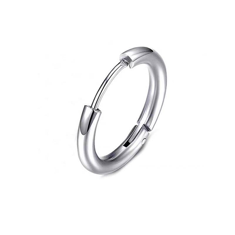 Titanstahl Nicht-Piercing Ohrclip: Trendige runde Ohrringe für Männer & Frauen von Joom DACH