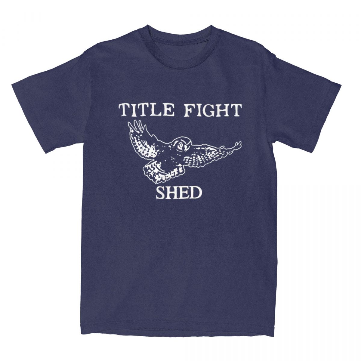 Title Fight Shed Owl für Herren Damen T-Shirts Floral Grün Merchandise Geniales T-Shirt T-Shirts Baumwolle Neuankömmling Kleidung M navy blau von Joom DACH