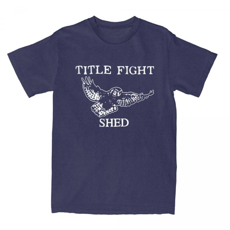 Title Fight Shed Owl für Herren Damen T-Shirts Floral Grün Merchandise Geniales T-Shirt T-Shirts Baumwolle Neuankömmling Kleidung M navy blau von Joom DACH