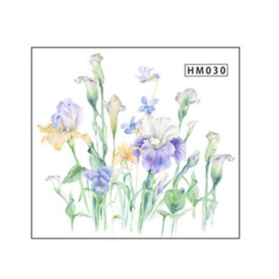 Toilettendeckel-Aufkleber, selbstklebend, lichtecht, abnehmbar, wasserbeständig, Pflanzen-Blumen-Thema, Toilettensitzdeckel-Aufkleber, Dekor C von Joom DACH