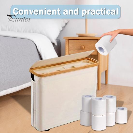 Toilettenpapier-Aufbewahrungskorb mit Deckel, großes Fassungsvermögen, atmungsaktiv, leicht zu reinigen, zusammenklappbares Design, Toilettenpapierhalter, Spender, Aufbewahrungs-Organizer beige Toilettenpapier-Aufbewahrungskorb mit Deckel, großes Fassungsvermögen, atmungsaktiv, leicht zu reinigen, zusammenklappbares Design, Toilettenpapierhalter, Spender, Aufbewahrungs-Organizer beige von Joom DACH
