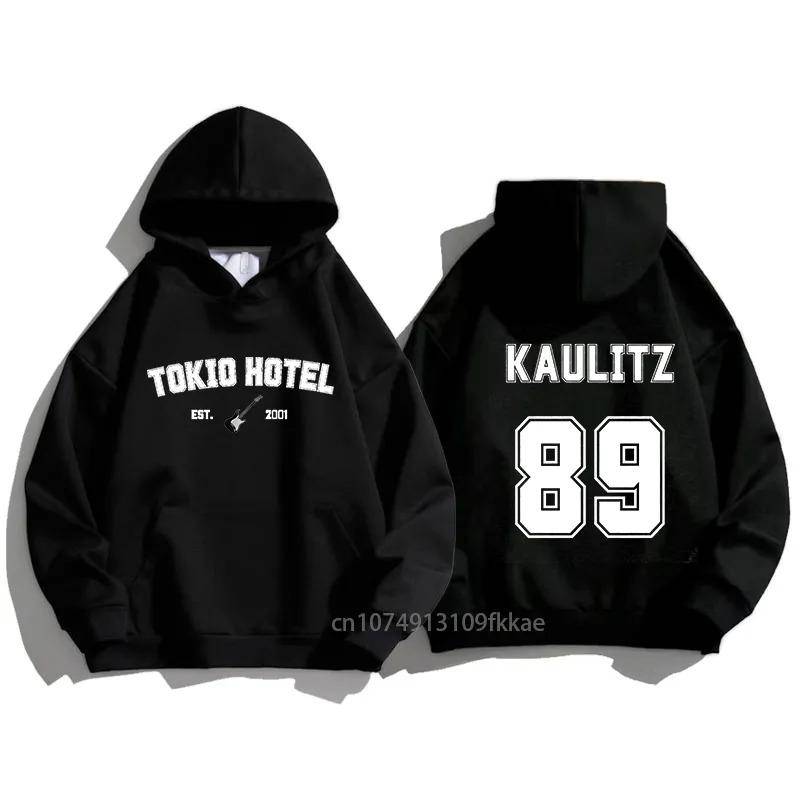 Tokio Hotel Unisex Hoodie Kaulitz Fashion Fleece Luxus Kapuzenpullover Einfarbig Winter Herbst Print Damen Pullover L von Joom DACH