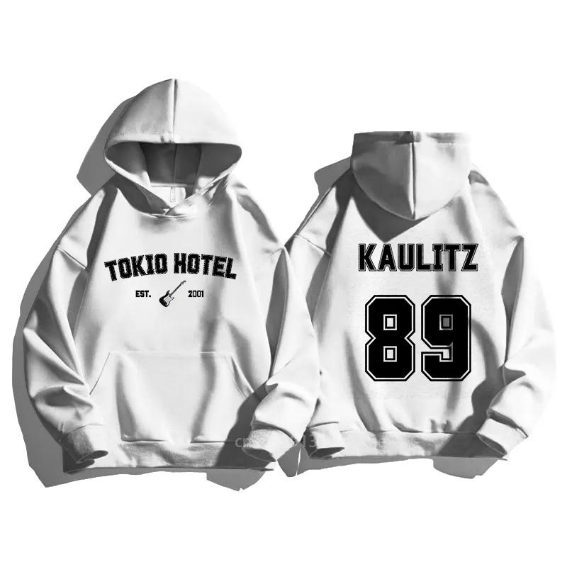 Tokio Hotel Unisex Hoodie Kaulitz Fashion Fleece Luxus Kapuzenpullover Einfarbig Winter Herbst Print Damen Pullover S von Joom DACH