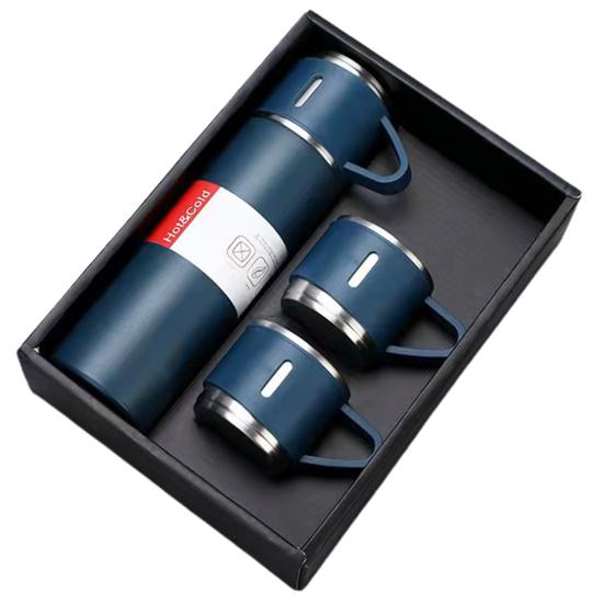 Toller doppelschichtiger Vakuum-Kaffeebecher aus Edelstahl, hält die Temperatur stabil und für den Reise-Vakuumbecher geeignet 500ML blau von Joom DACH