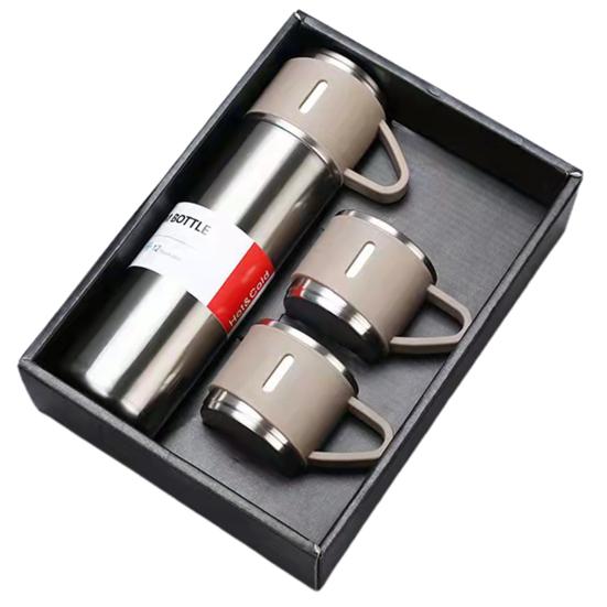 Toller doppelschichtiger Vakuum-Kaffeebecher aus Edelstahl, hält die Temperatur stabil und für den Reise-Vakuumbecher geeignet 500ML silber von Joom DACH