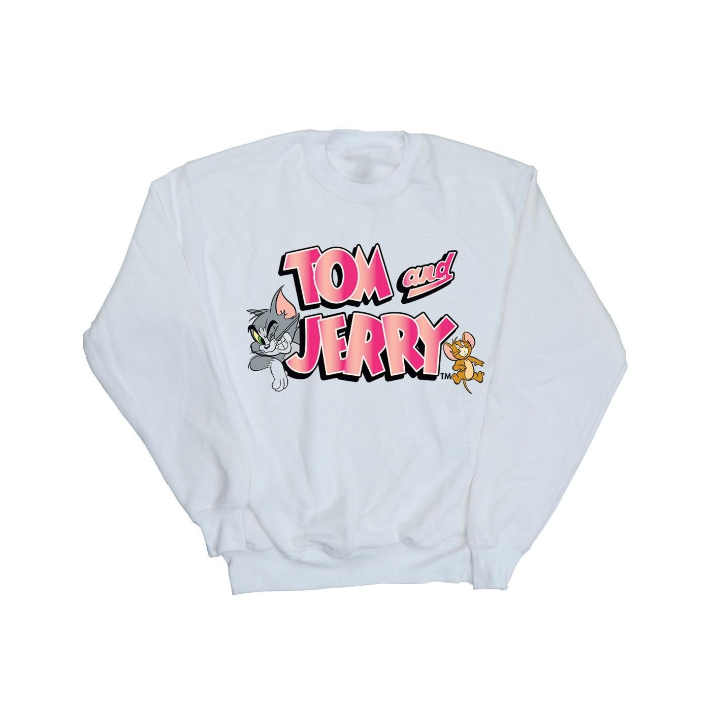Tom und Jerry Mädchen-Sweatshirt mit Farbverlaufslogo 7-8 Years weiß Tom und Jerry Mädchen-Sweatshirt mit Farbverlaufslogo 7-8 Years weiß von Joom DACH