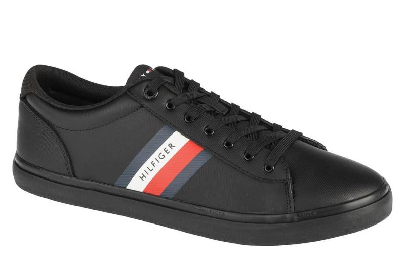 Tommy Hilfiger Essential Leather Vulc Stripes, schwarze Herren-Sneaker 40 schwarz von Joom DACH