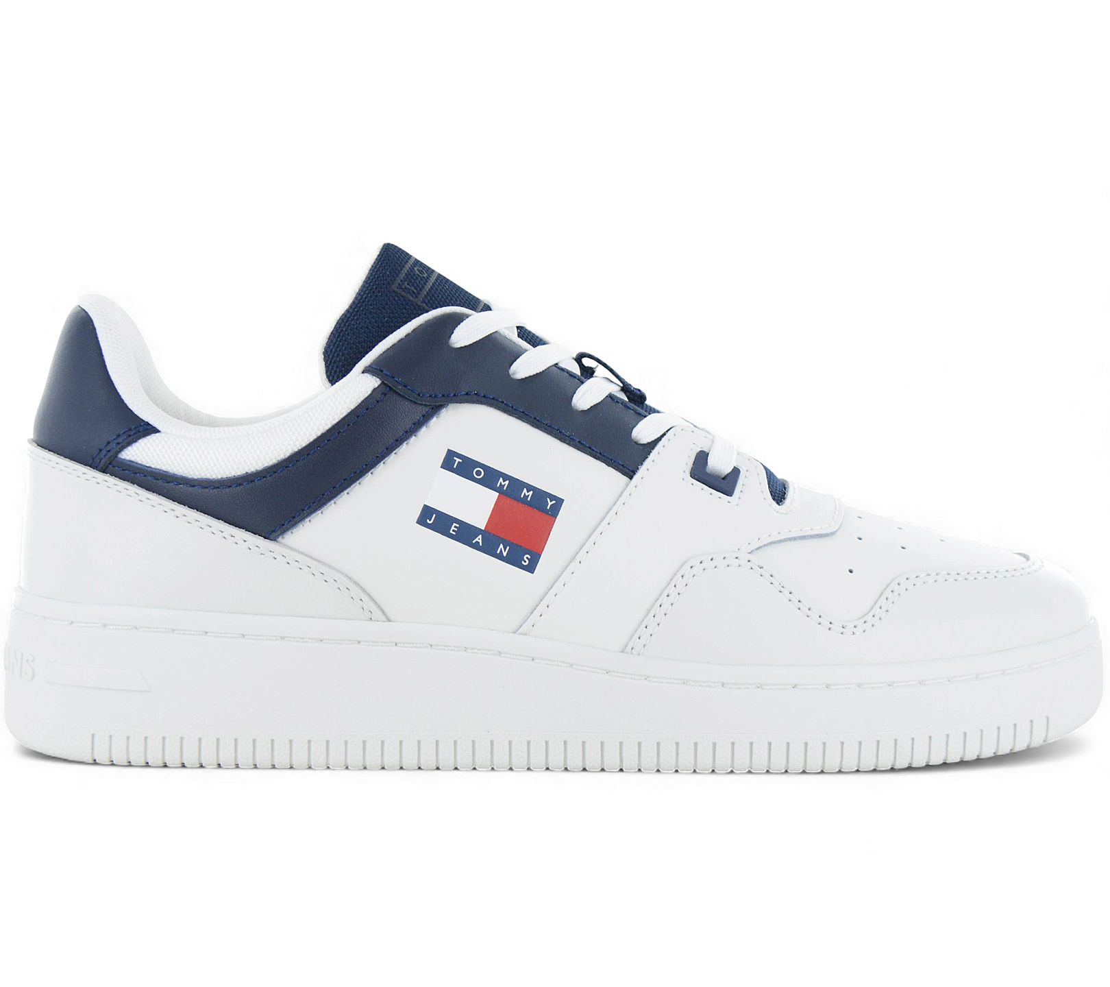 Tommy Hilfiger Retro Basket Essential - Herren Sneakers Schuhe Leder Weiß EM0EM01395-DW4 ORIGINAL EU 42 UK 8 von Joom DACH