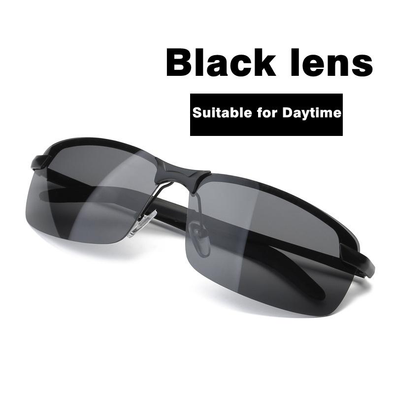 Top-Brille mit Blendschutz für Tag und Nacht, für Männer und Frauen, Sonnenbrille, Fahrerbrille, Brille, nicht polarisierte Brille schwarz von Joom DACH