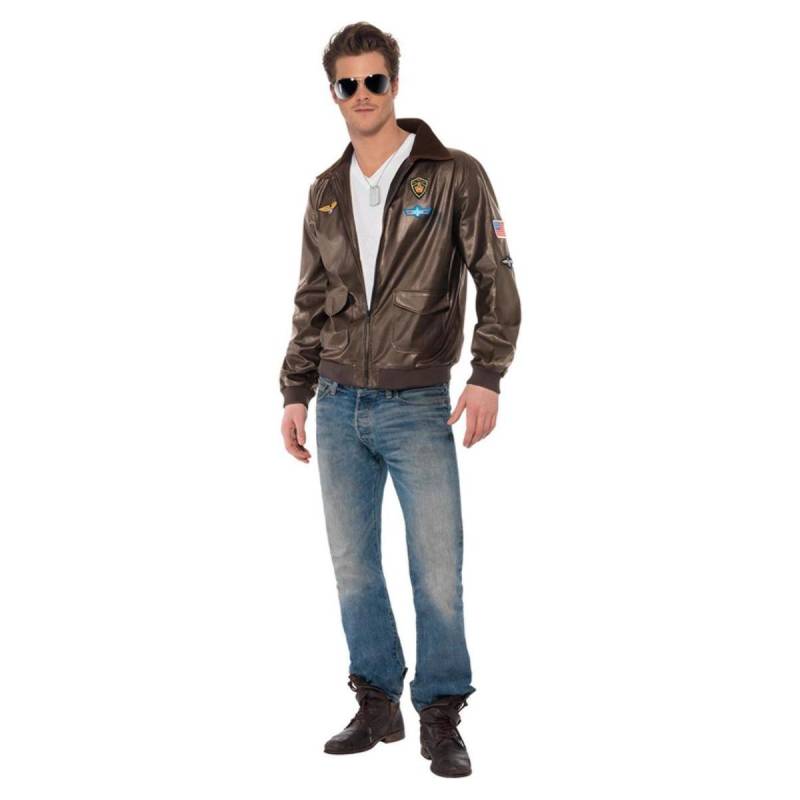 Top Gun Unisex Erwachsenenkostümjacke S braun Top Gun Unisex Erwachsenenkostümjacke S braun von Joom DACH