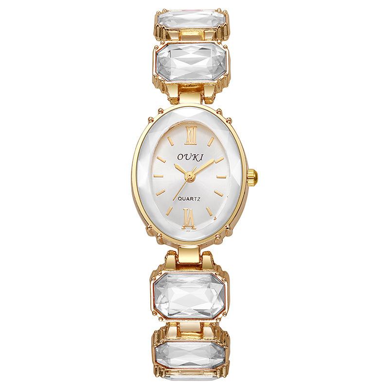 Top Luxus Damen Uhren Mode Armband Armband Damen Quarz Armbanduhr Beste Geschenke Uhr für Elegante Frau weiß von Joom DACH