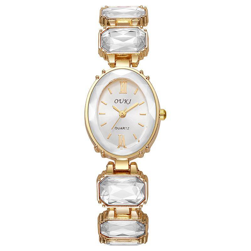 Top Luxus Damen Uhren Mode Armband Armband Damen Quarz Armbanduhr Beste Geschenke Uhr für Elegante Frau weiß von Joom DACH