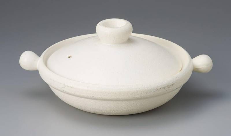 Topf Steinguttopf 28 x 22 x H13cm Steinguttopf im westlichen Stil Japanischer und westlicher Topf Banko Ware Ale-net (Weiß) (klein) weiß von Joom DACH