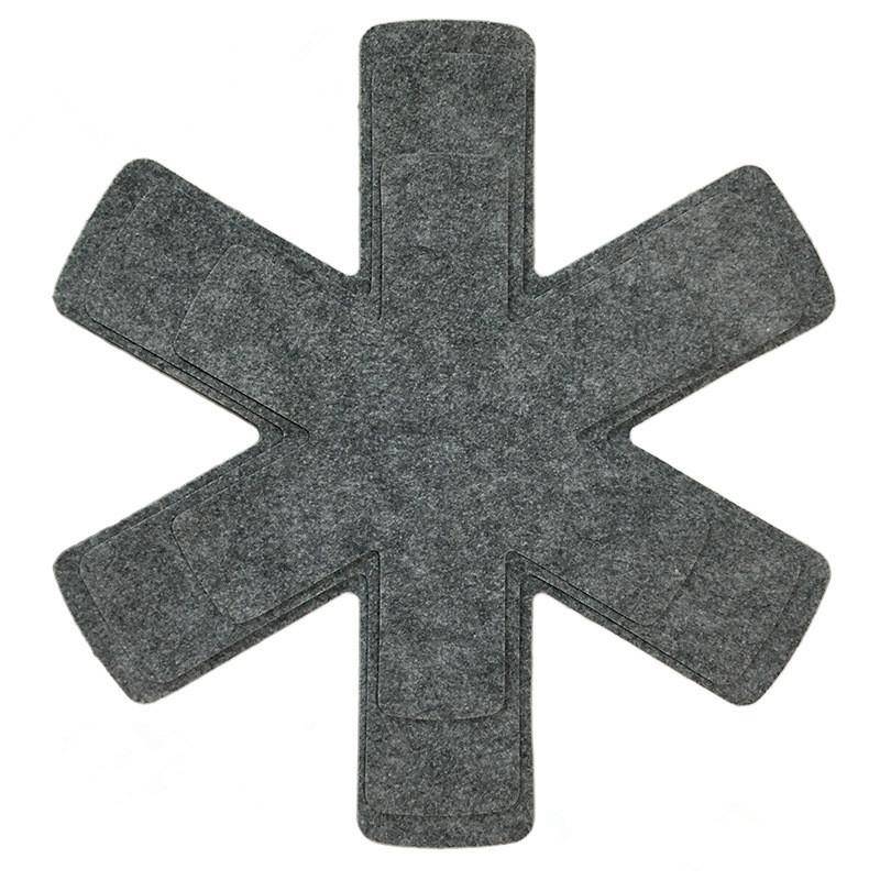 Topf- und Pfannenschutz, Topfteiler-Pad, Vlies-Pfannen-Trennpads zum Schutz von Trennpads, Kochgeschirr-Saugpad 38*4+35*4+26*4=12pcs grau von Joom DACH