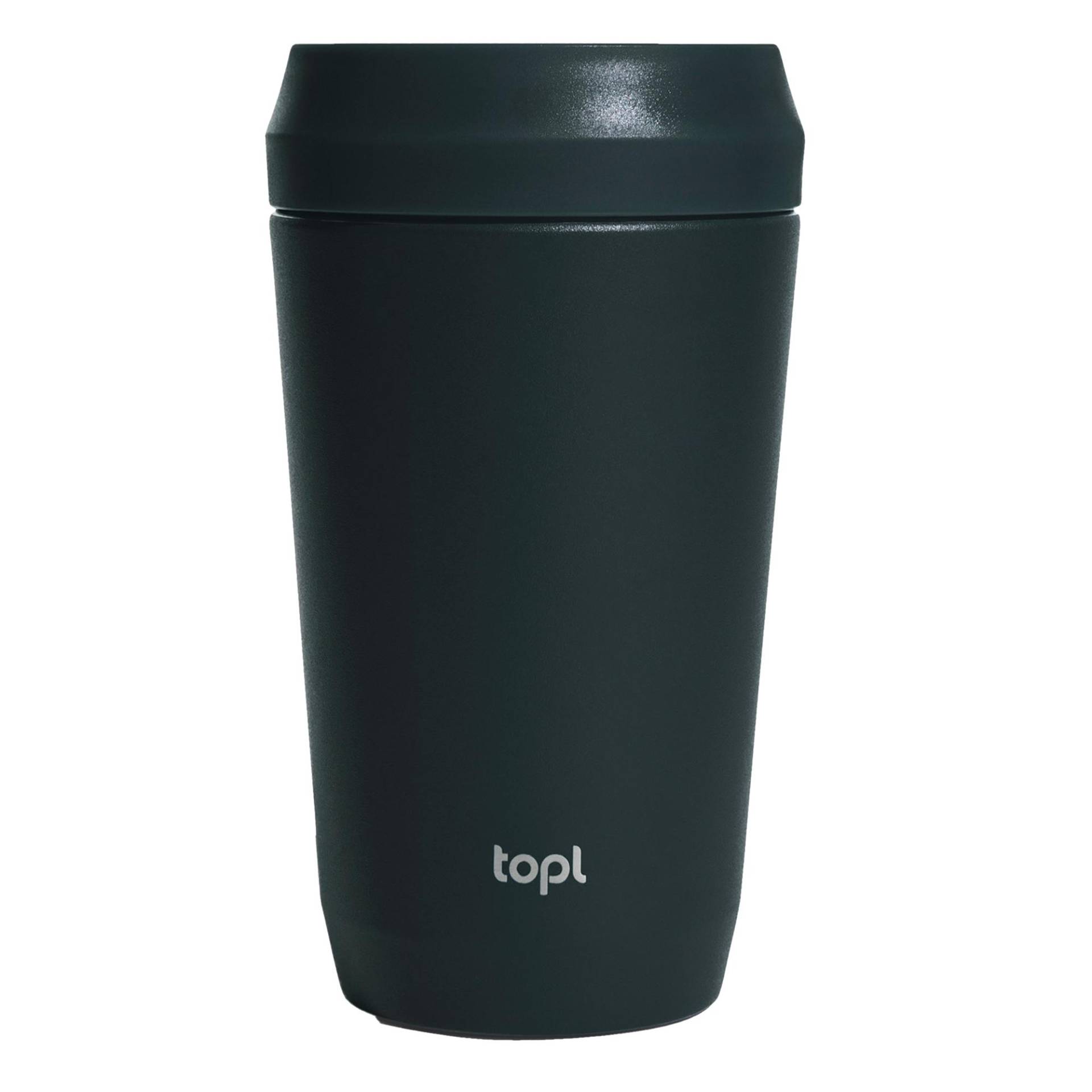 Topl Patentierter 360° Deckel Recycelter Edelstahl 354ml Becher One Size grau von Joom DACH