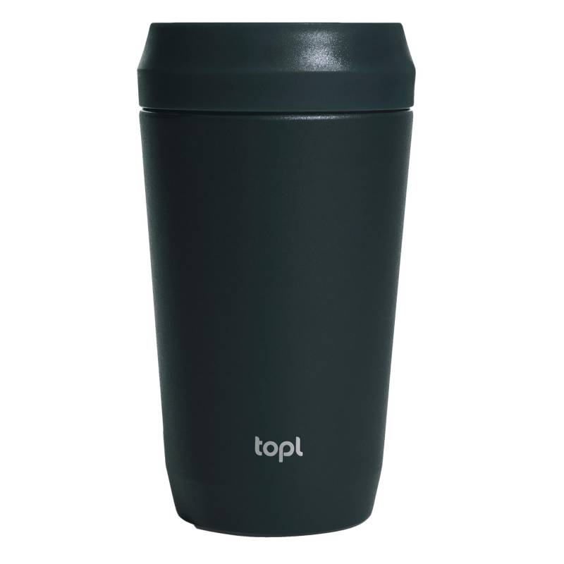 Topl Patentierter 360° Deckel Recycelter Edelstahl 354ml Becher One Size grau von Joom DACH
