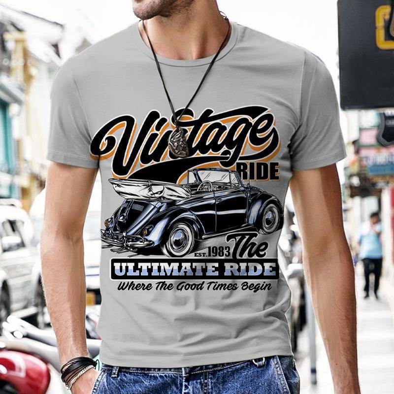Tops männer T-shirts Vintage Auto Design Harajuku Sportswear 2022 Neue Kurzarm Luxus Mode Heißer O Neck Trainingsanzug Straße tees L von Joom DACH