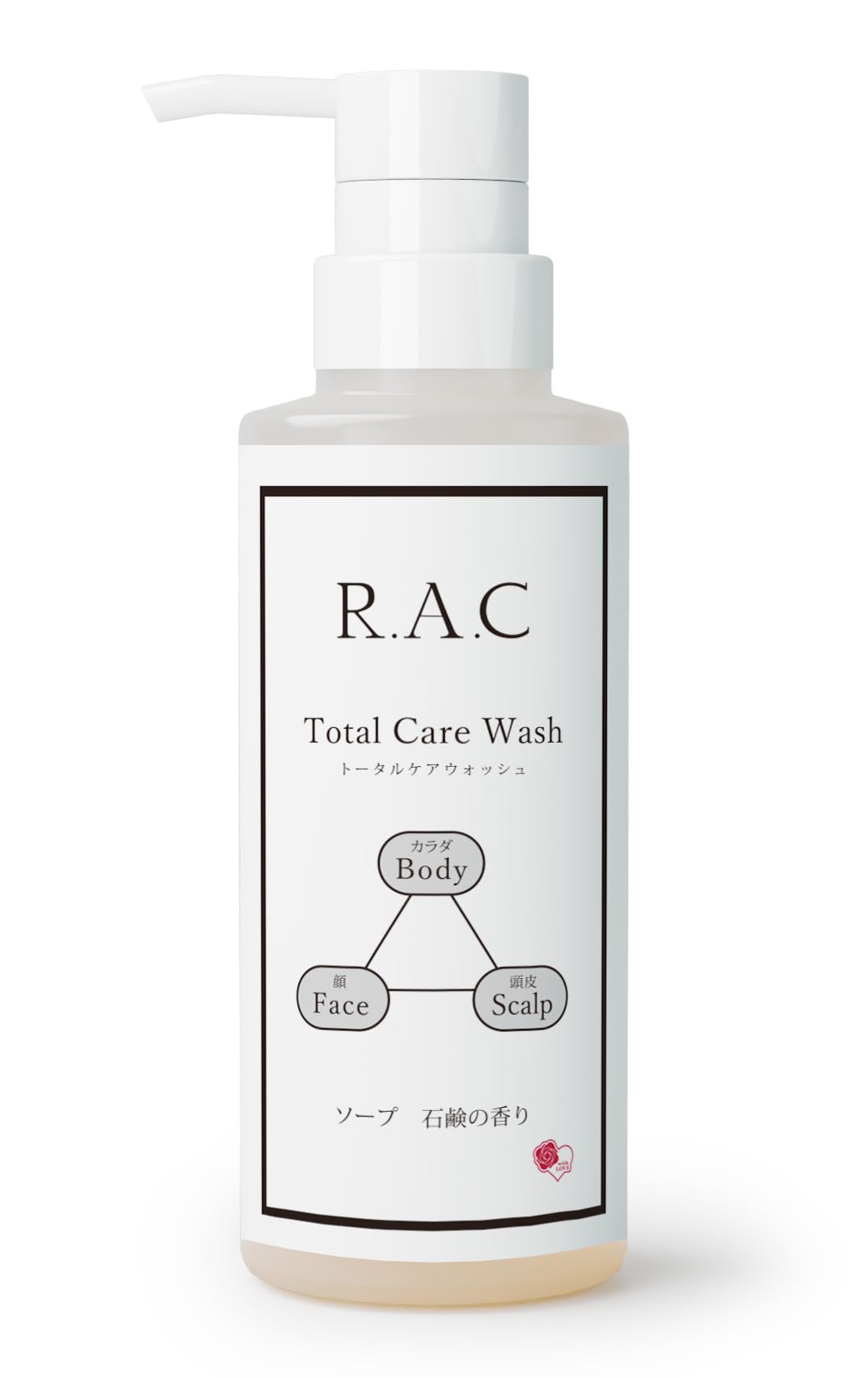 Total Care Wash Deodorant Full Body Care Shampoo for Men and Women Moisturizing Weakly Acidic Soap Scent 300mL Made in Japan R.A.C von Joom DACH