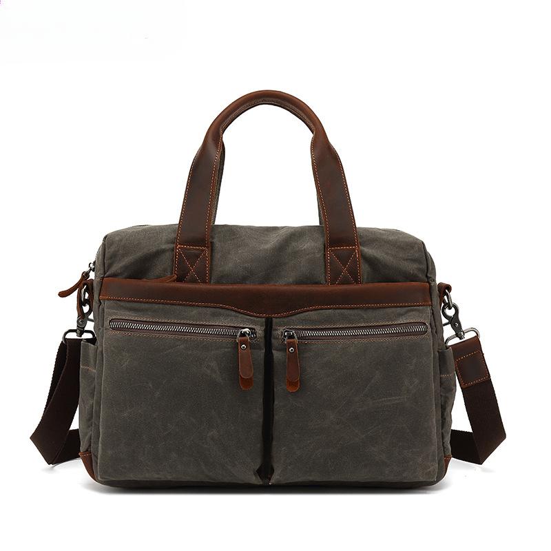 Tote Diagonal Straddle Herren Business One-Shoulder Aktentasche für Outdoor-Reisen Diagonal Back Electric Head Fourteen inches von Joom DACH