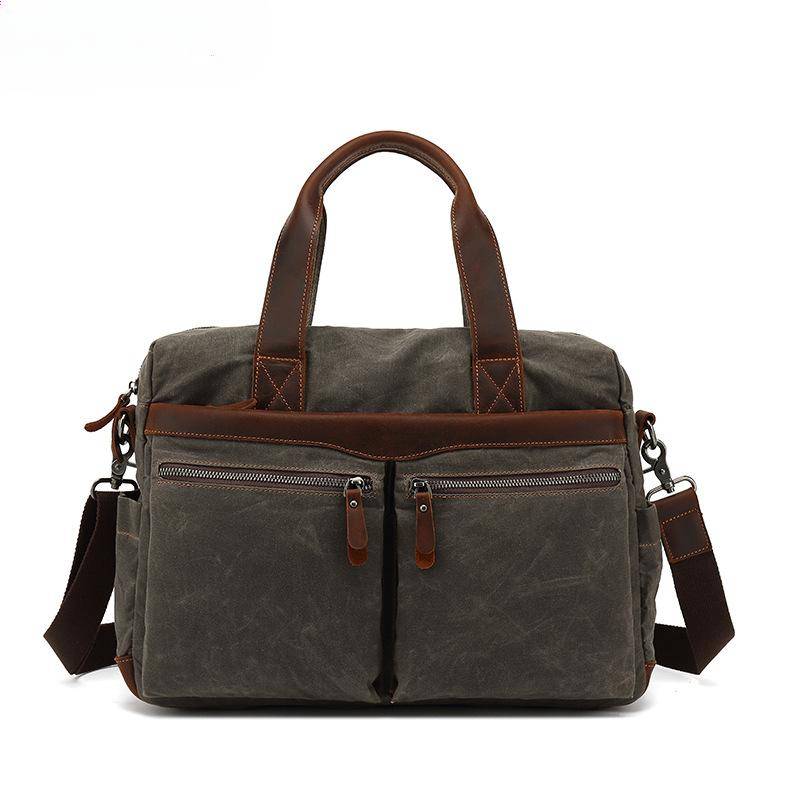 Tote Diagonal Straddle Herren Business One-Shoulder Aktentasche für Outdoor-Reisen Diagonal Back Electric Head Fourteen inches von Joom DACH