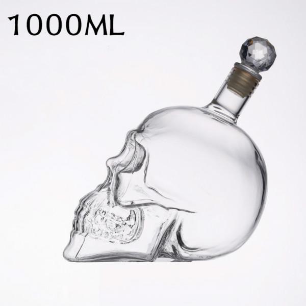 Totenkopf-Flasche, Wodka-Flasche, 350 ml, 550 ml, 1000 ml, Dekanter, Weinglas Totenkopf-Flasche, Wodka-Flasche, 350 ml, 550 ml, 1000 ml, Dekanter, Weinglas von Joom DACH
