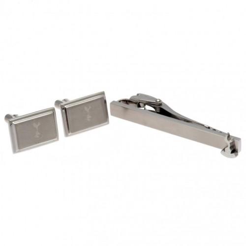 Tottenham Hotspur FC Krawattenschieber und Manschettenknöpfe im Set One Size silber von Joom DACH