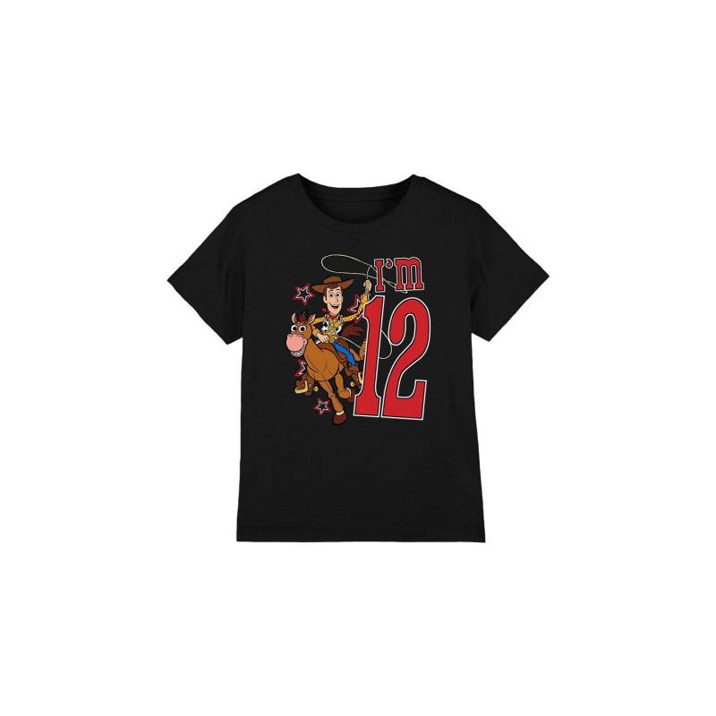 Toy Story Kinder/Kinder Ich bin 12 Woody Geburtstags-T-Shirt 3-4 Years schwarz von Joom DACH
