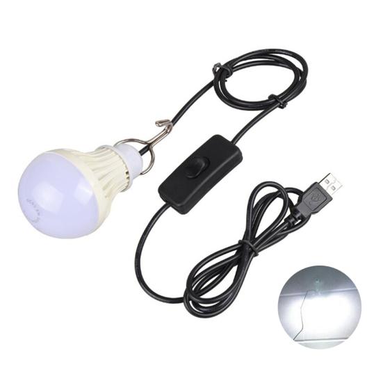 Tragbare 12V 5W LED-Lampen für Camping, Solar-Jagd-Notfall-Clip-Licht 1pc with usb plug von Joom DACH